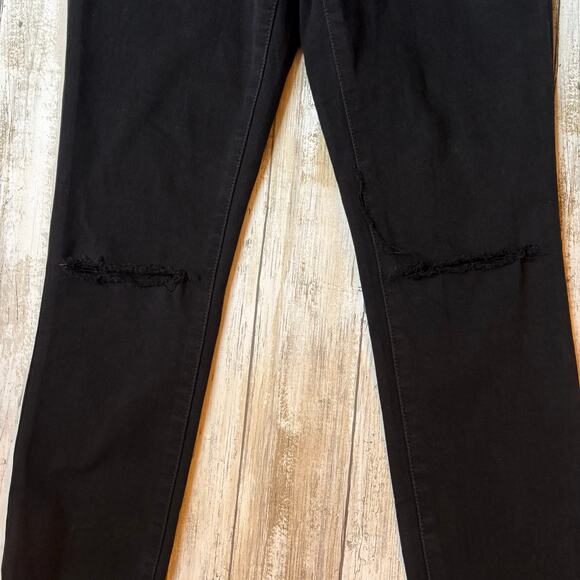 Lot of 2 Madewell High Rise Skinny Distressed Jeans Jeggings 26T Black Blue - Picture 13 of 15